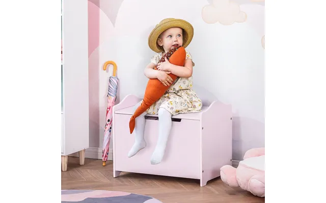 Premium Kids Toy Organizer 40x60cm Storage Box Durable & Safe Pink Homcom product image