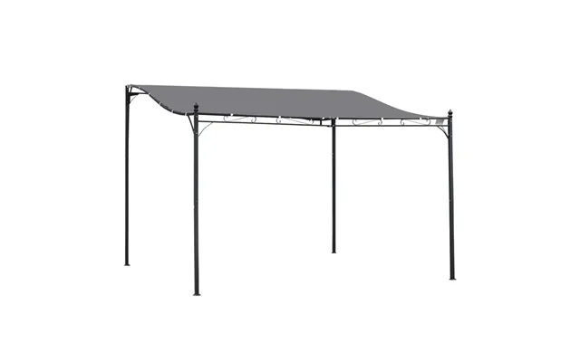 Premium Metal Wall Gazebo Grey 4x3 M Canopy Best Quality