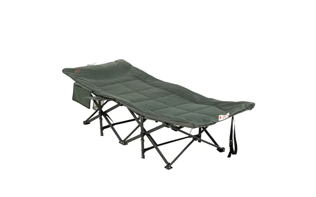 Premium Outdoor Camping Bed - Carry Bag, Magazine Bag & Cup Holder Included
