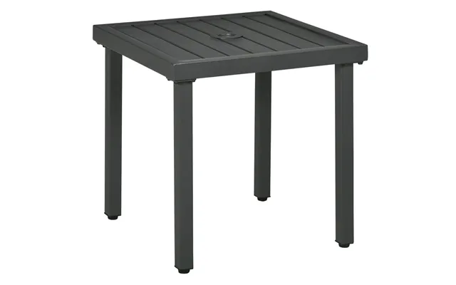 Premium Outsunny Garden Side Table - Durable Steel Frame, Umbrella Hole product image