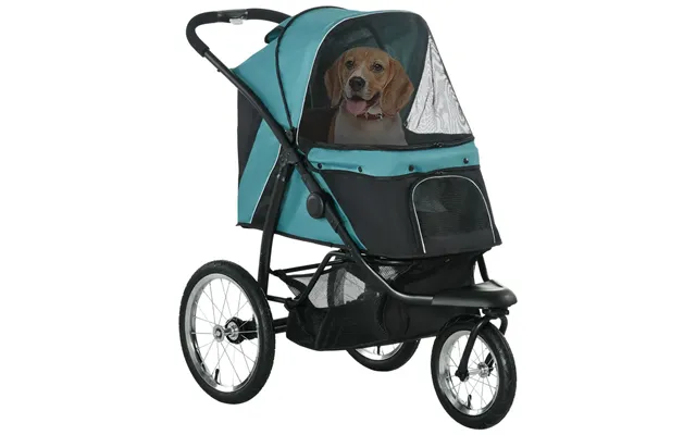Premium Pet Stroller - Foldable, 3 Wheels, Comfortable Cabin