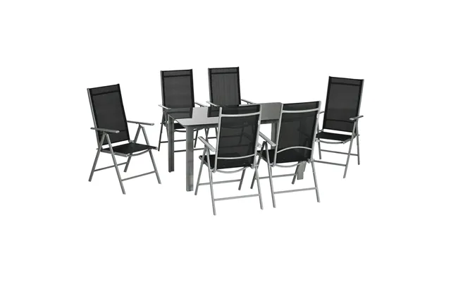 Premium Quality 7pc Outdoor Dining Set - Folding Chairs, Aluminum Table product image