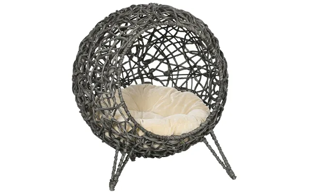 Premium Rattan Cat House - Stylish, Comfy And Easy Assembly-free Design