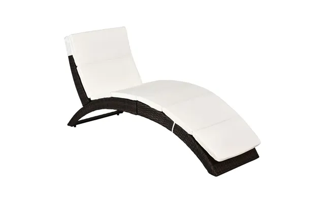 Premium Rattan Sun Lounger Folding Recliner Garden Furniture 2 Colors