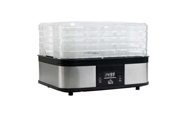 Premium Stainless Steel Food Dehydrator 5-tier Timer Lcd Display Efficient & Durable