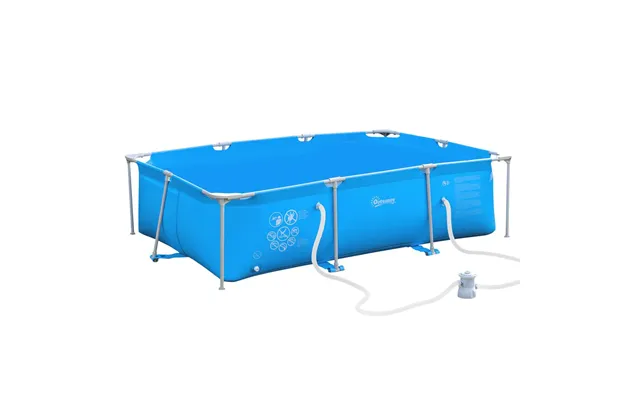 Premium Steel Frame Pool & Filter Pump Kit - Rust Resistant & Easy To Assemble