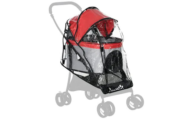 Premium Waterproof Dog Pram Rain Cover - Front & Rear Entry