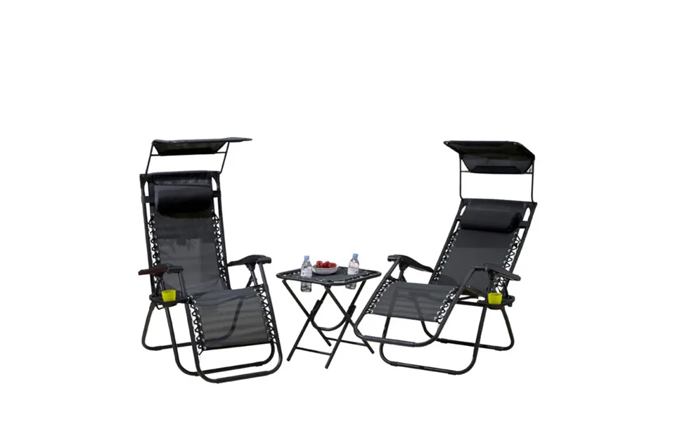 Premium Zero Gravity Garden Chairs & Table - Adjustable, Folding, Comfortable, Durable & Stylish Furniture Set
