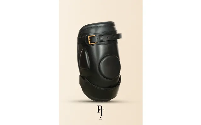 Prestige Tannery Buckled Knee Guards - Black L