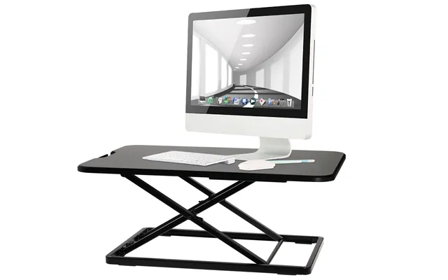 Properav Lite Stand Up Desk Converter With Variable Height Settings - Black