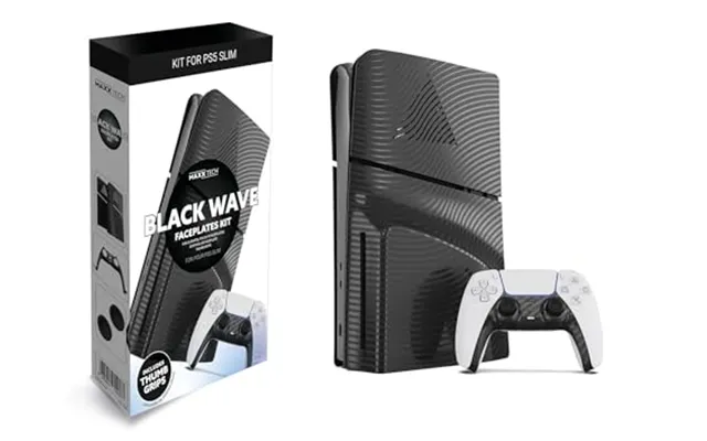 Ps5 Slim Faceplates Black Wave - Playstation 5