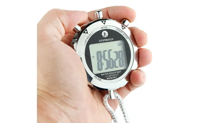 Ps528 Metal Stopwatch Professional Chronograph Handheld Digital Lcd Sports Counter Timer With Strap, Ps528 - Ps528