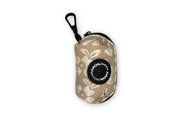 Pupclub Dog Luxe Poo Bag Holder - Toffee Latte Petals