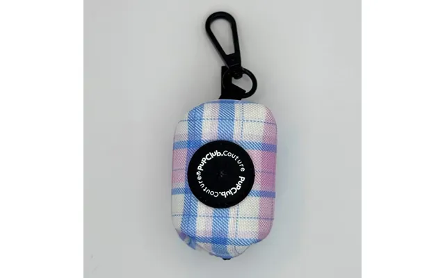 Pupclub Dog Poo Bag Holder - Pink Tartan