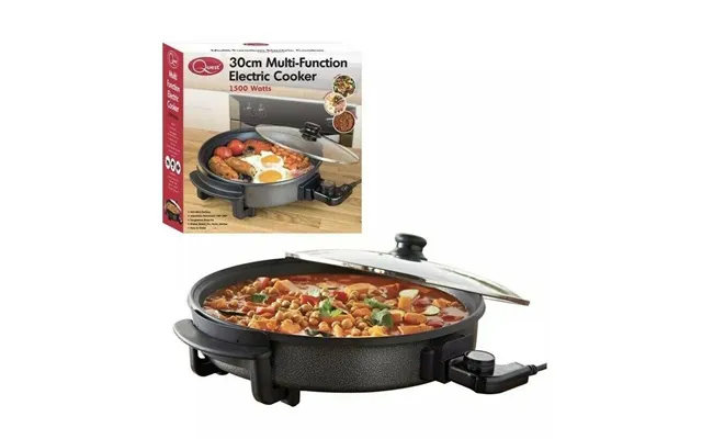 Quest 30cm Multi-function Electric Cooker Pan With Lid - 1500 W- 35410