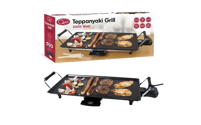 Quest Non-stick Electric Teppanyaki Table Top Grill- 35490