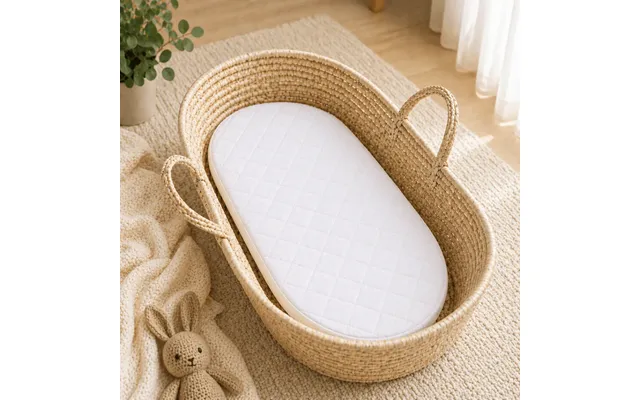 Quilted Moses Basket Mattress 74 X 28 X 3 Cm