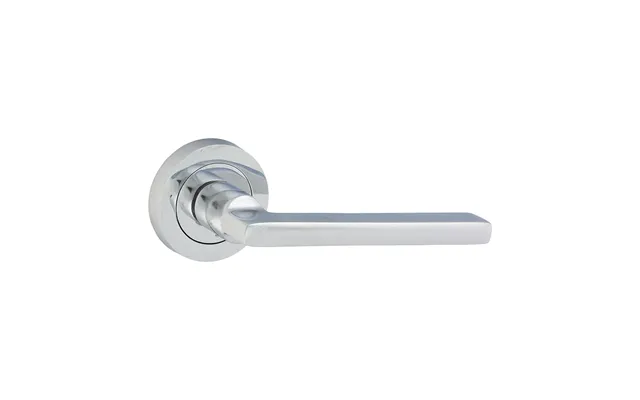 Radmore Lever On Rose Door Handle Polished Chrome - 51mm