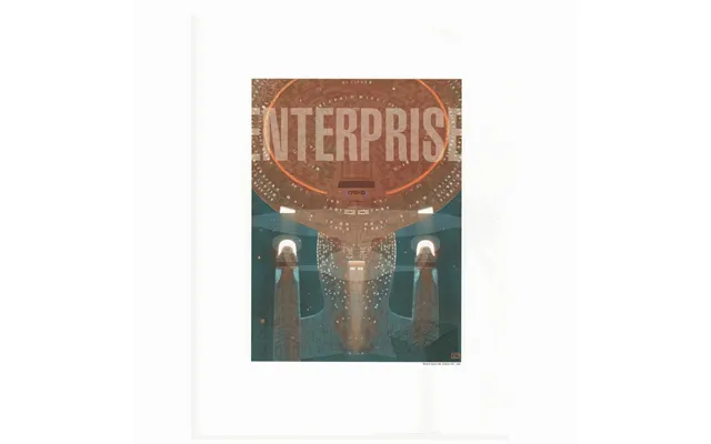 Rare Print Enterprise-d Print By William Budge Eaglemoss Hero Collector Special Issue 1
