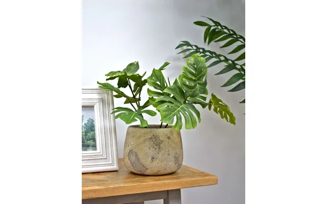 Realistic Artificial Monstera Leaf Spray - 64cm Green