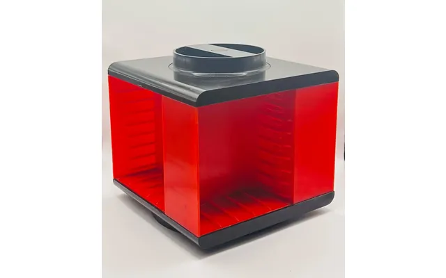Retro Red Rotating Audio Cassette Holder