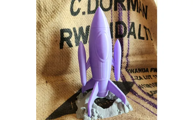 Retro Rocket Dice Tower - Chonky Dice Size Designed By Fatesend