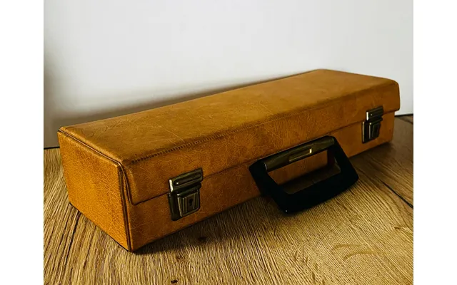 Retro Tan Audio Cassette Storage Case