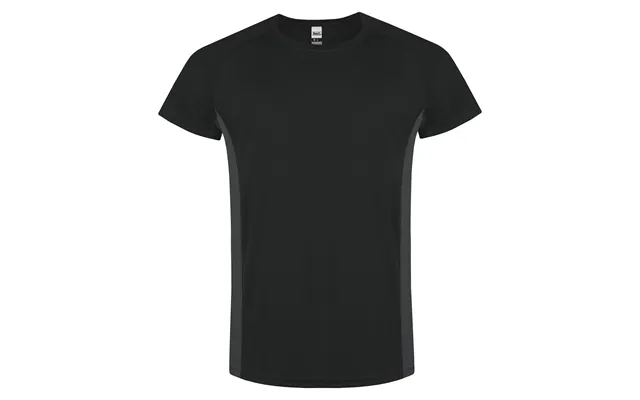 Roly Contrast Breathable T-shirt - M Black Grey