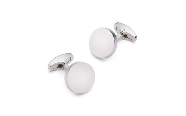 Round Cufflinks In Silver