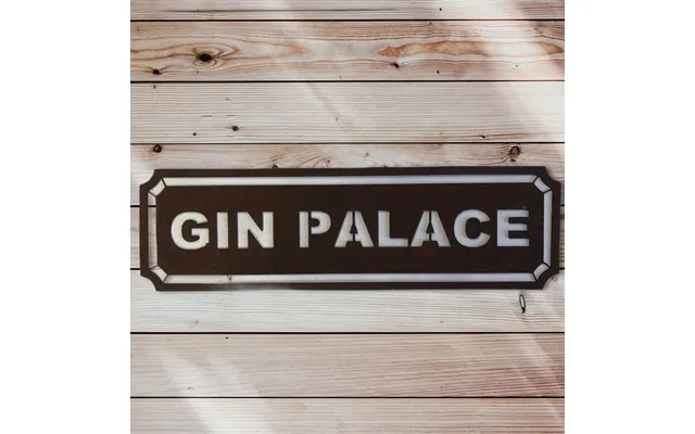 Rusty Gin Palace Sign Home Bar Kitchen Mancave