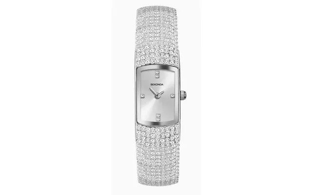 Sekonda Ladies Bling Silver Case & Alloy Bracelet With Silver Dial Watch 40464