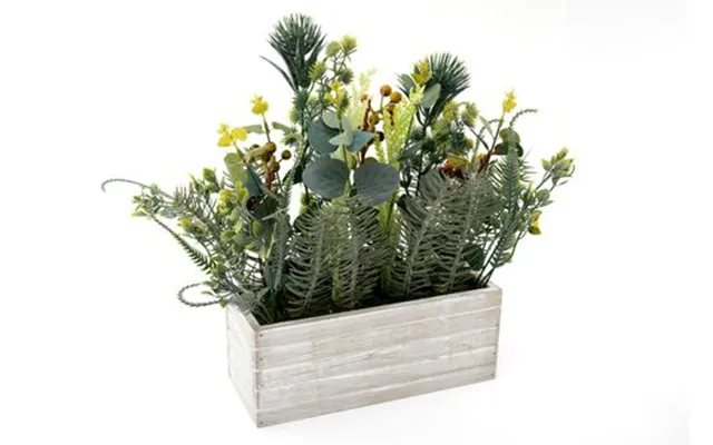 Selection Of Pine Leaves In Wooden Box 35cm