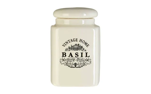 Set Of Six Cream Spice Jars Vintage Home