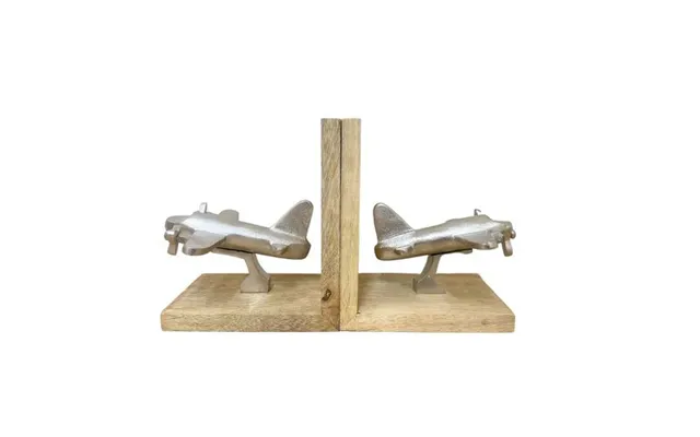 Set Of Two Aeroplane Bookends
