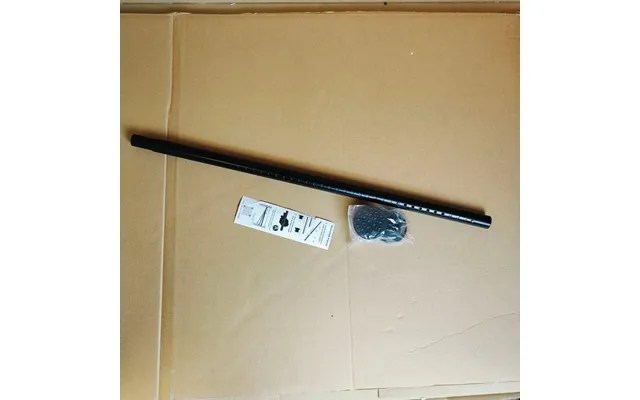 Shower Curtain Rod Extendable 90-140cm Stainless Steel 32mm Window - Black