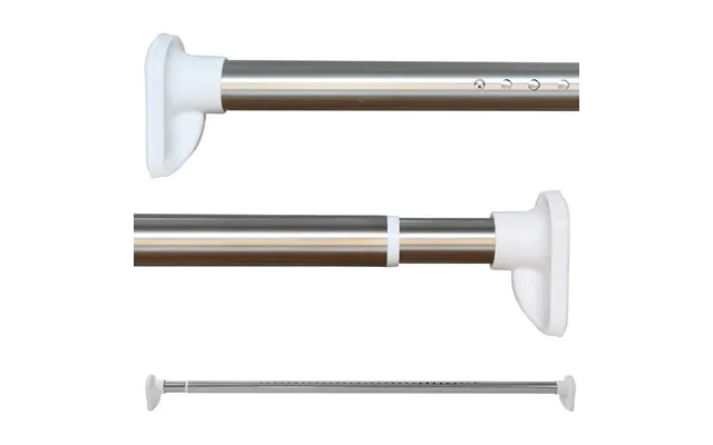 Shower Curtain Rod Extendable Telescopic No Drill Stainless Steel 310-360cm