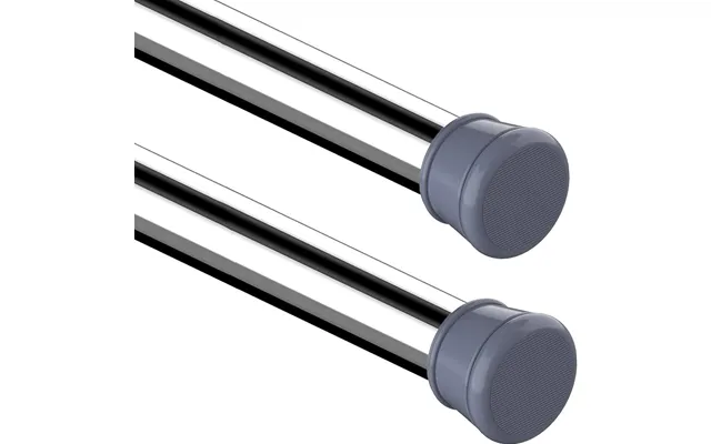 Shower Curtain Rod Tension Extendable Anti Slip 2pcs 50.5-80cm No Drill