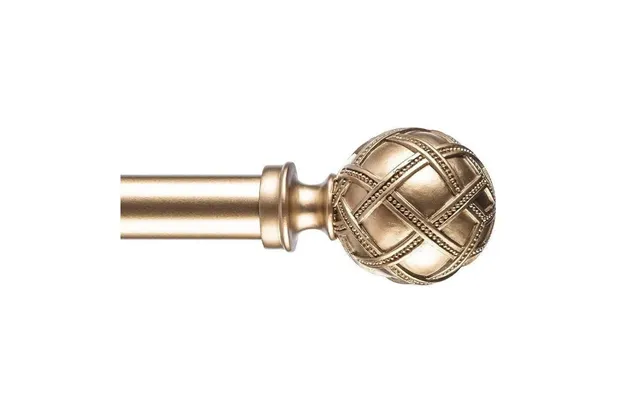 Single Curtain Rod 1 Inch Adjustable 48 To 84 Inch Gold Window Ycolnaefllr