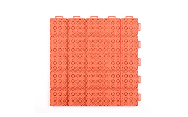 Singles Tennis Court System With Court Markings - Orange