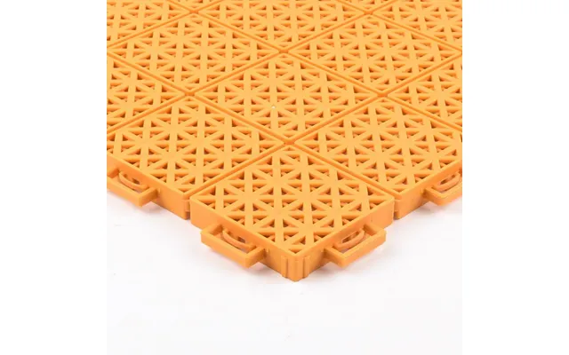 Singles Tennis Court System With Court Markings - Yellow