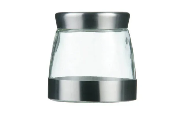 Small Steel And Glass Storage Jar 850 Ml Luca