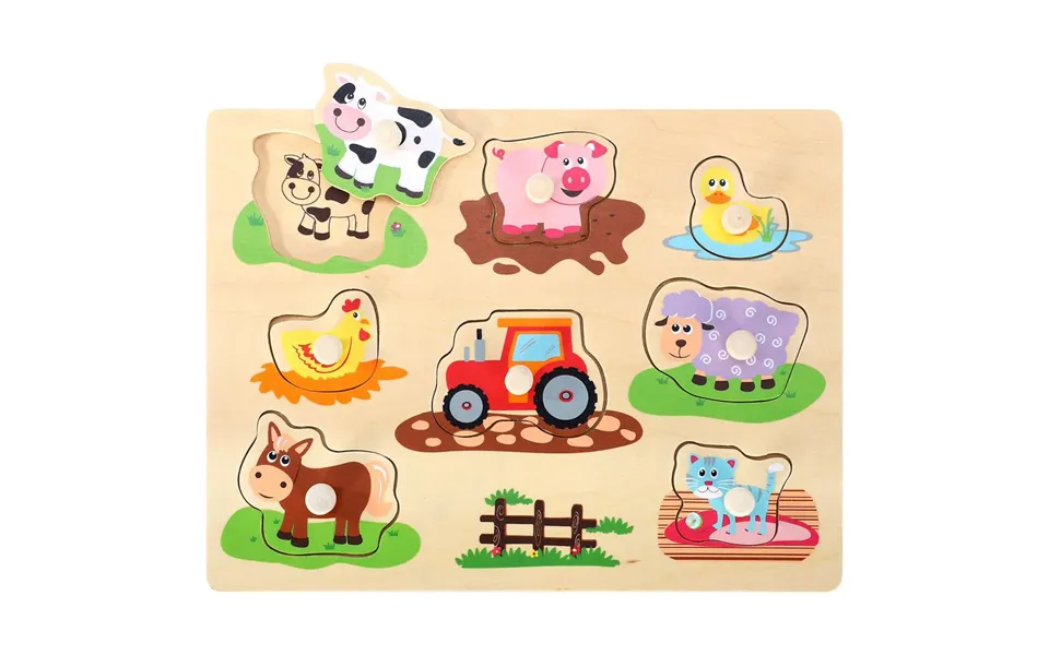 Soka Farm Peg Puzzle 0000271 - Educational Tool For Kids, Hand-eye Coordination, Reasoning & Imagination Skills