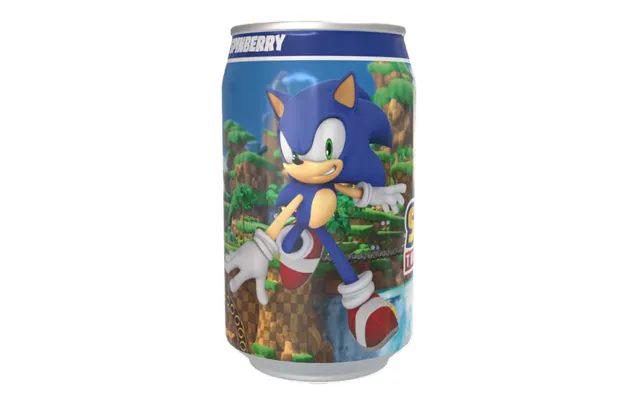 Sonic The Hedgehog Spinberry - Blueberry Flavour Soda Featuring Sonic