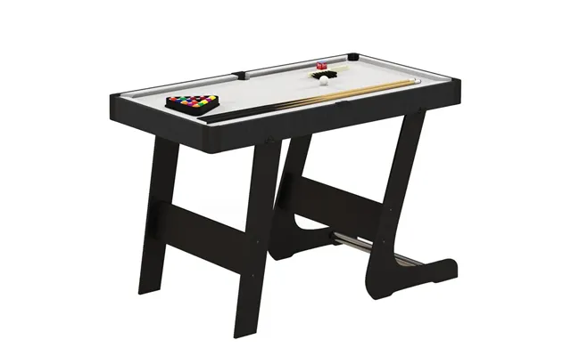 Space-saving 3.5ft Folding Billiard Table Set 2 Cues - 16 Balls