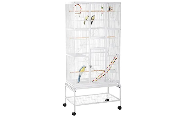 Spacious 3 Tier Bird Cage W Stand - Canary Finch Cockatiel Parakeet Budgie