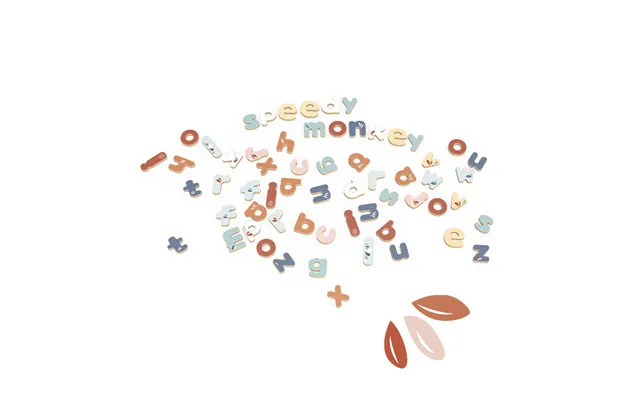 Speedy Monkey Magnetic Letters - 60 Pieces