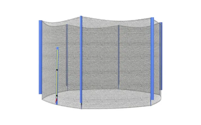 Sportnow 10ft Trampoline Net Replacement Safety Net With Zipped Door - Blue