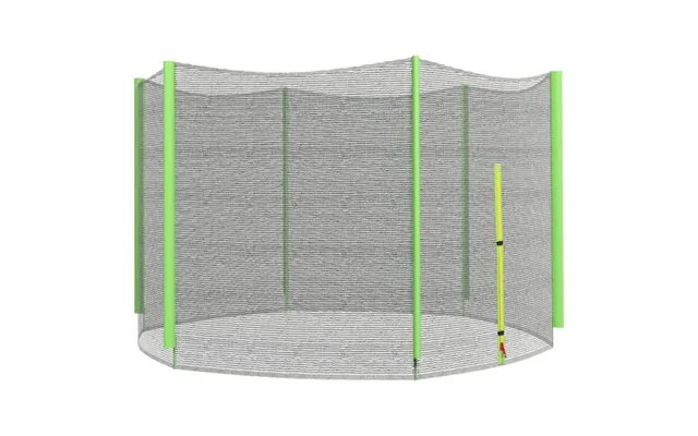 Sportnow 10ft Trampoline Net Replacement Safety Net With Zipped Door - Green