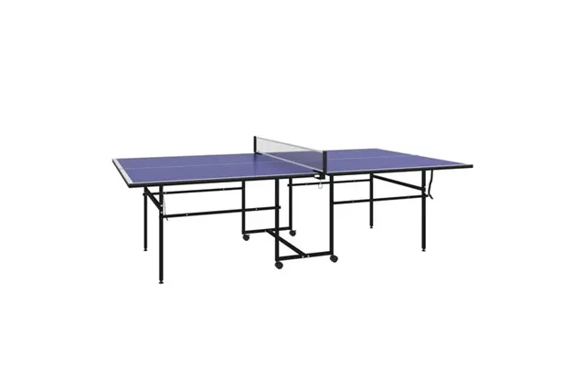 Sportnow 9ft Folding Table Tennis Table W 4 Wheels - For Indoors