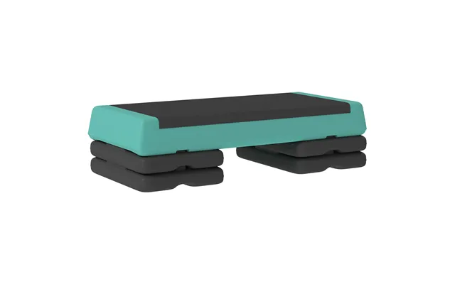 Sportnow Aerobic Step, 10.5 15.5 20.5cm Exercise Stepper For Home - Green